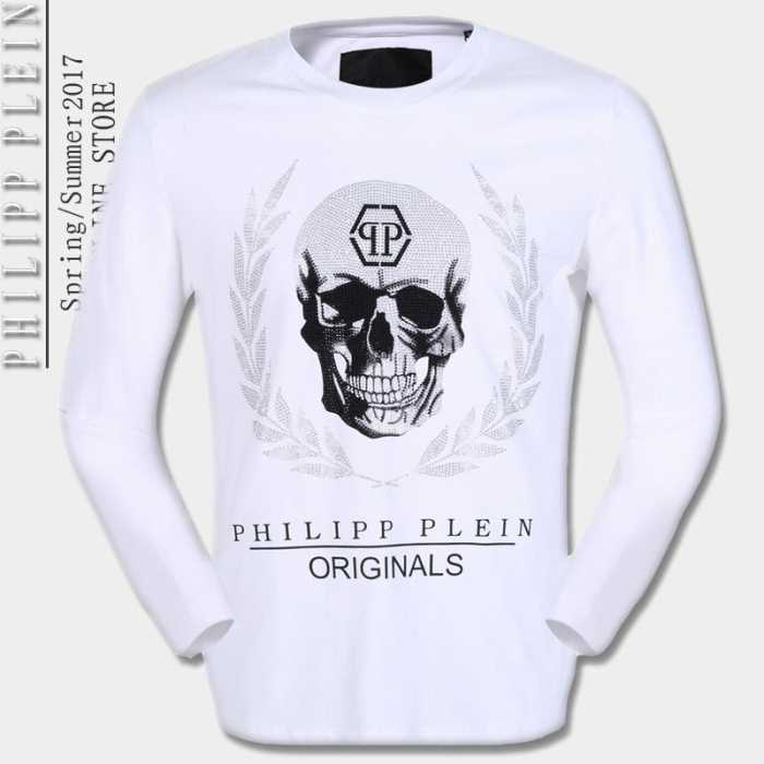 大人っぼい 2017春夏 フィリッププレイン PHILIPP PLEIN 長袖Tシャツ 2色可選