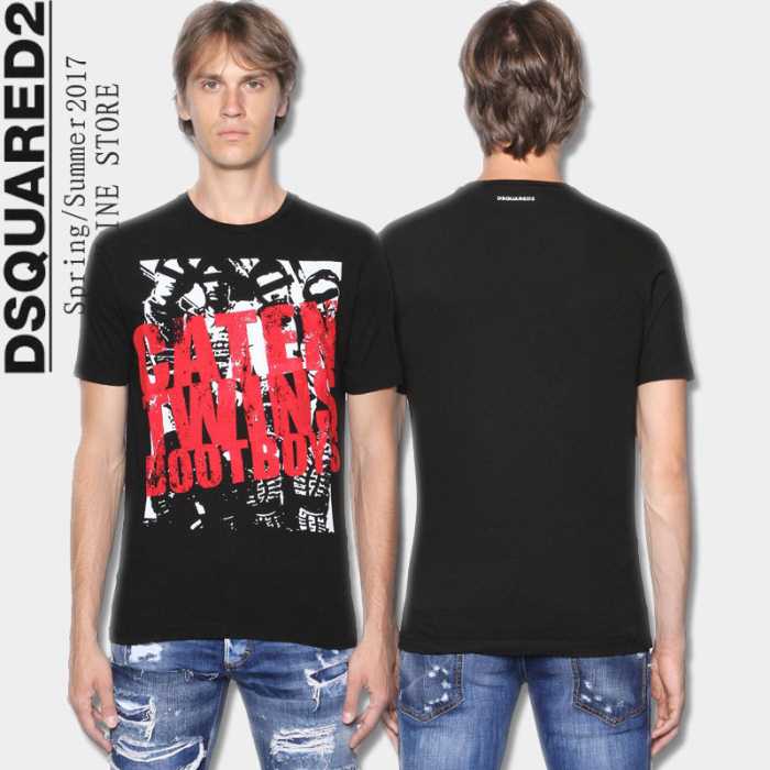 ポップ 2017春夏 ディースクエアード DSQUARED2 半袖Tシャツ 2色可選