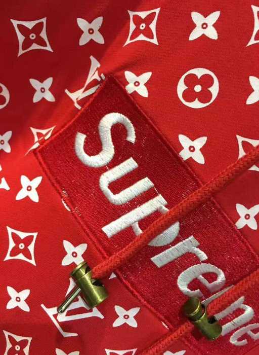 快適な状態をキープする17SS Supreme x LV シュプリーム SUPREME 速乾性に優れたパーカー.